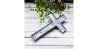 Crucifix croix Jésus en acier